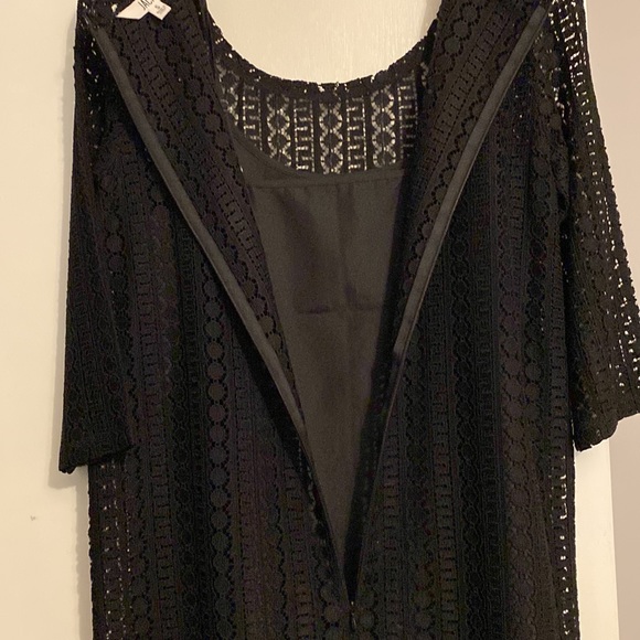 JACK Women’s Black Lace 3/4 Sleeve Dress - Picture 7 of 9